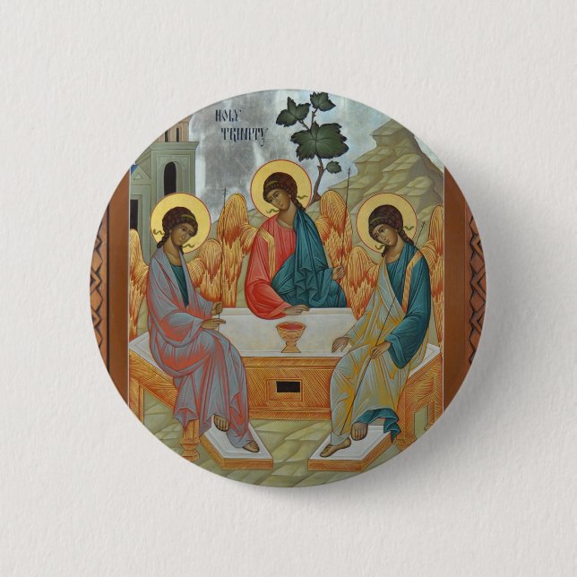 Badge Rond 5 Cm Trinité sainte (Devant)