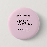 Trinquons à l'annonce de mariage lettre nom rose