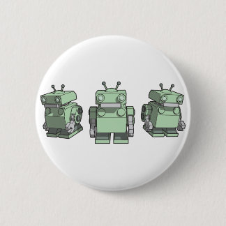 Badge Rond 5 Cm Trio de robot
