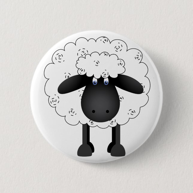 Badge Rond 5 Cm Trio des moutons (Devant)