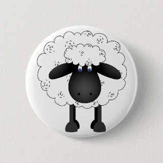 Badge Rond 5 Cm Trio des moutons
