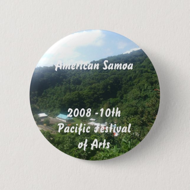 Badge Rond 5 Cm triparoundtown 100, Samoa américaines… - Customisé (Devant)