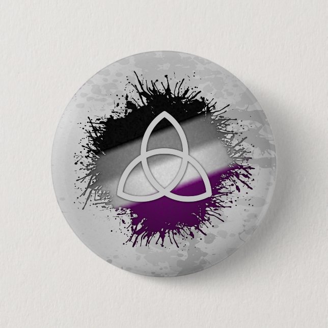 Badge Rond 5 Cm Triquetra (Devant)