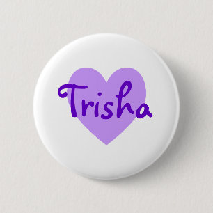 Badge Rond 5 Cm Trisha en violet