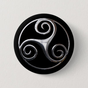 Badge Rond 5 Cm Triskelion