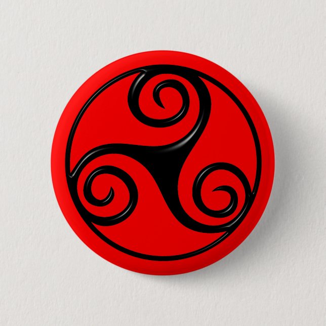 Badge Rond 5 Cm Triskelion (Devant)
