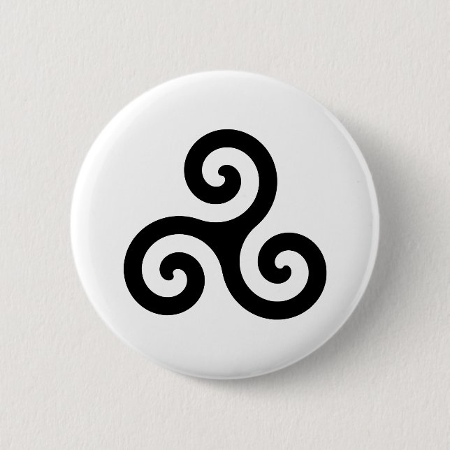 Badge Rond 5 Cm Triskelion (Devant)