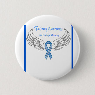 Badge Rond 5 Cm Trisomy 18 Personnalisable En Mémoire Amoureuse