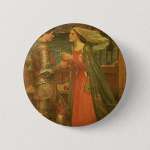 Badge Rond 5 Cm Tristan et Iseult par John William Waterhouse