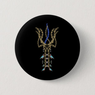 Badge Rond 5 Cm Trisub Ukrainien Rétro Épis Oiseaux Ukraine Vys