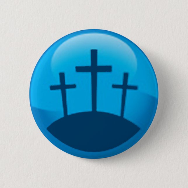 Badge Rond 5 Cm trois croix (Devant)