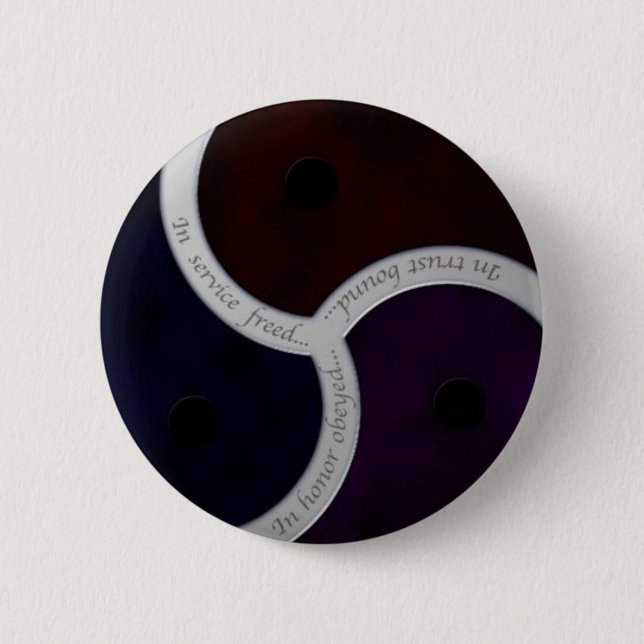 Badge Rond 5 Cm Trois énonciations Triskele (Devant)