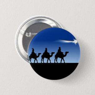 Badge Rond 5 Cm Trois sages - cadeau des Magi