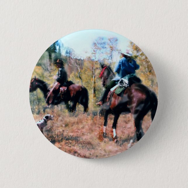 Badge Rond 5 Cm Trois sur la traînée (Devant)