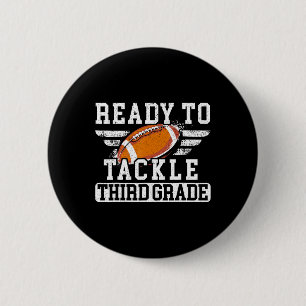 Badge Rond 5 Cm Troisième Année Premier Jour De L'École Retour À L