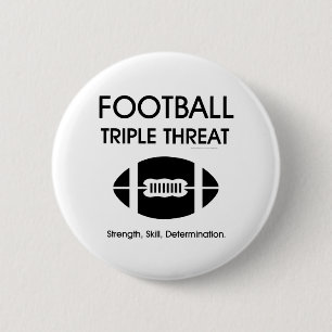 Badge Rond 5 Cm TROISIÈME MENACE DE Football