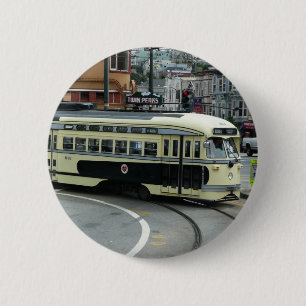 Badge Rond 5 Cm Trolley de San Francisco