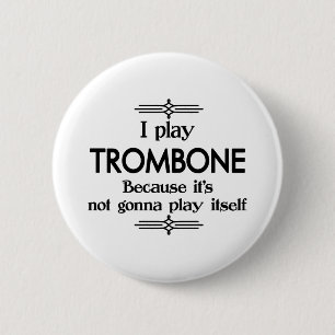 Badge Rond 5 Cm Trombone