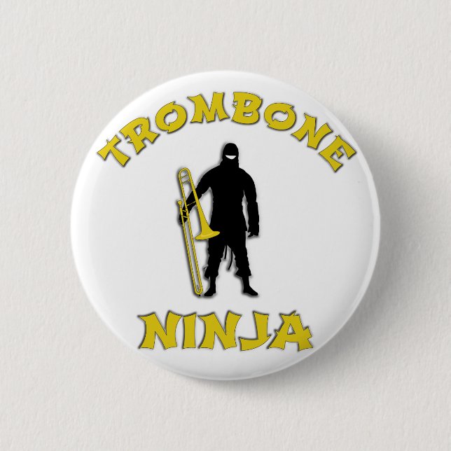 Badge Rond 5 Cm Trombone Ninja (Devant)