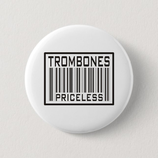 Badge Rond 5 Cm Trombones inestimables (Devant)
