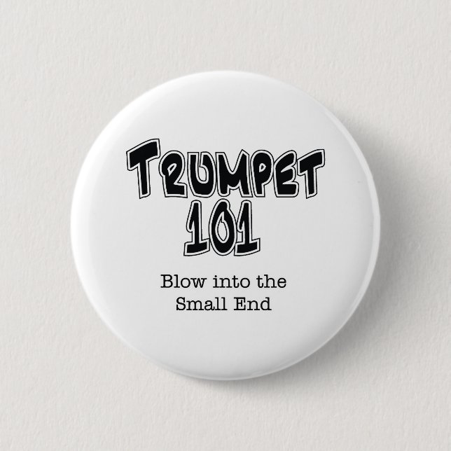 Badge Rond 5 Cm Trompette 101 (Devant)