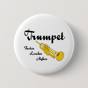 Badge Rond 5 Cm Trompette supérieure