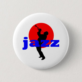Badge Rond 5 Cm Trompettiste de jazz