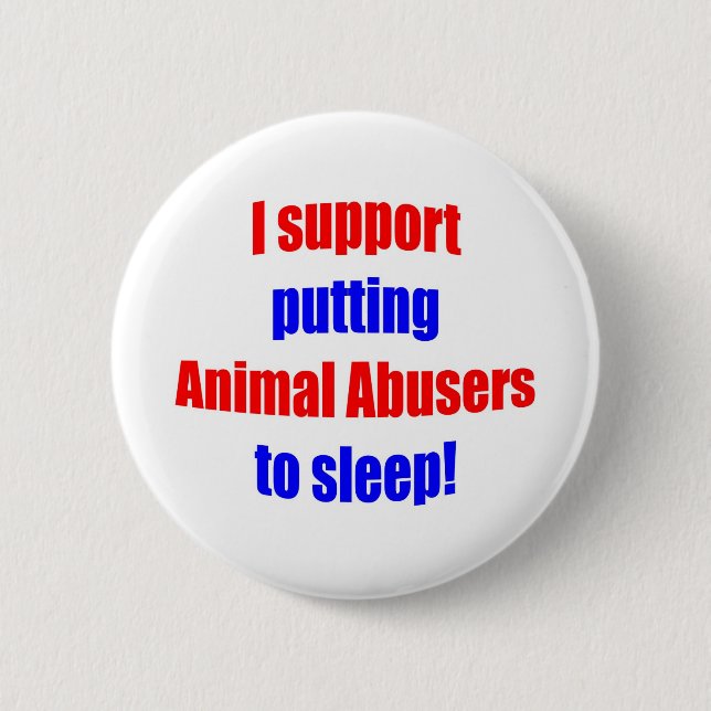 Badge Rond 5 Cm Trompeurs animaux mis pour dormir (Devant)
