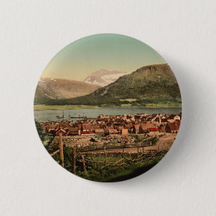 Badge Rond 5 Cm Tromso, Troms, Nord-Norge, Norvège