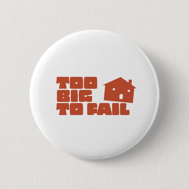 Badge Rond 5 Cm Trop grand pour échouer (Devant)
