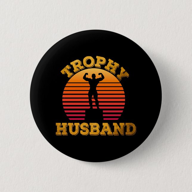 Badge Rond 5 Cm Trophée Mari (Devant)