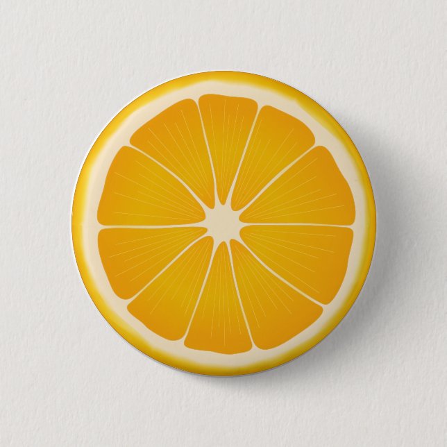 Badge Rond 5 Cm Tropical Orange Goût de soleil (Devant)