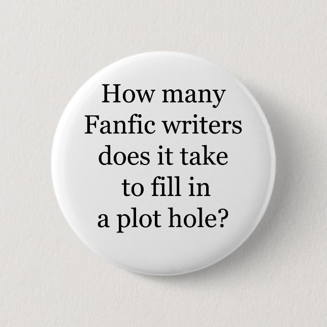 Badge Rond 5 Cm Trou de complot (Devant)