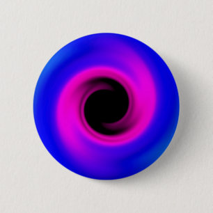 Badge Rond 5 Cm Trou noir tourbillonnant coloré