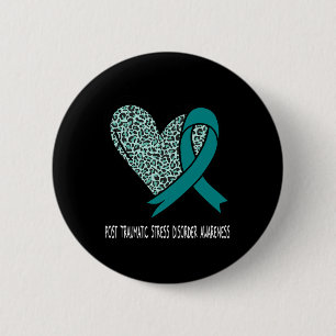 Badge Rond 5 Cm Trouble de stress post-traumatique Sensibilisation