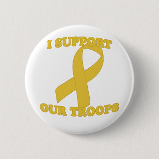 Badge Rond 5 Cm Troupes de support jaunes