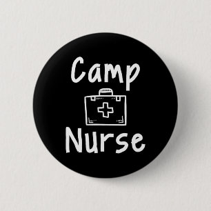 Badge Rond 5 Cm Trousse de premiers soins pour infirmière de camp 