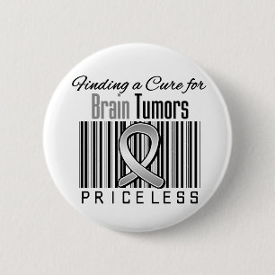 Badge Rond 5 Cm Trouvant un traitement pour des tumeurs cérébral