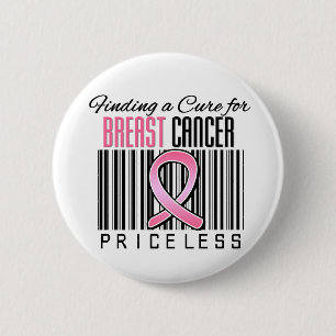 Badge Rond 5 Cm Trouvant un traitement pour le cancer du sein