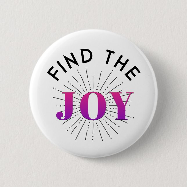 Badge Rond 5 Cm Trouvez la joie (Devant)