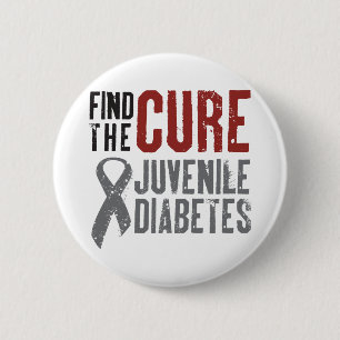 Badge Rond 5 Cm Trouvez le diabète de type 1 de traitement