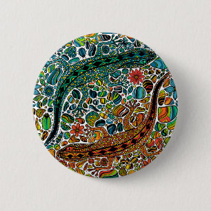 Badge Rond 5 Cm Trouvez les geckos