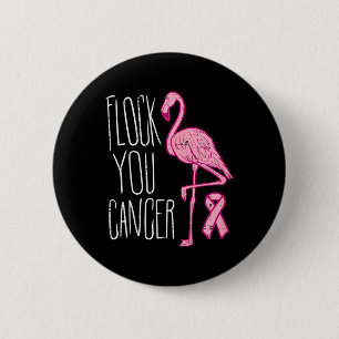 Badge Rond 5 Cm Trouvez votre cancer du sein Flamant rose rose Rub