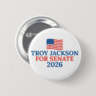 Badge Rond 5 Cm Troy Jackson pour le Sénat Élection Maine 2026