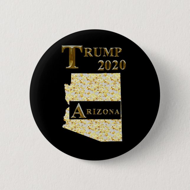 BADGE ROND 5 CM TRUMP 2020 ARIZONE (Devant)