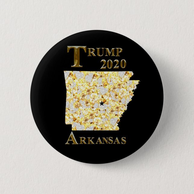 BADGE ROND 5 CM TRUMP 2020 ARKANSAS (Devant)