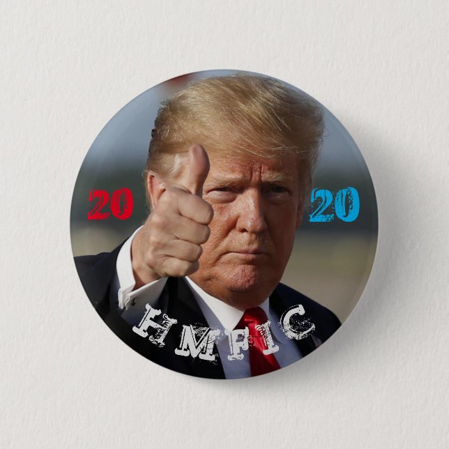 Badge Rond 5 Cm Trump 2020 HMFIC (Devant)