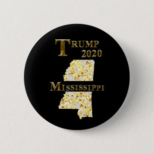 BADGE ROND 5 CM TRUMP 2020 MISSISSIPPI