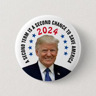 BADGE ROND 5 CM TRUMP 2024