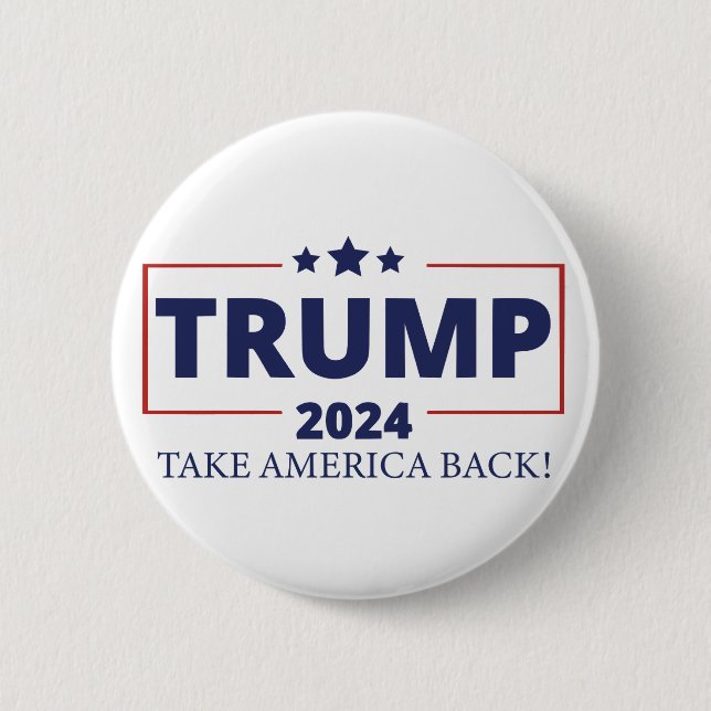 Badge Rond 5 Cm Trump 2024 (Devant)